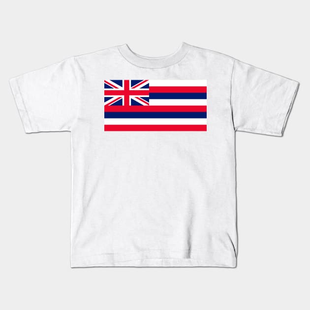 Hawaii Flag Kids T-Shirt by taoistviking